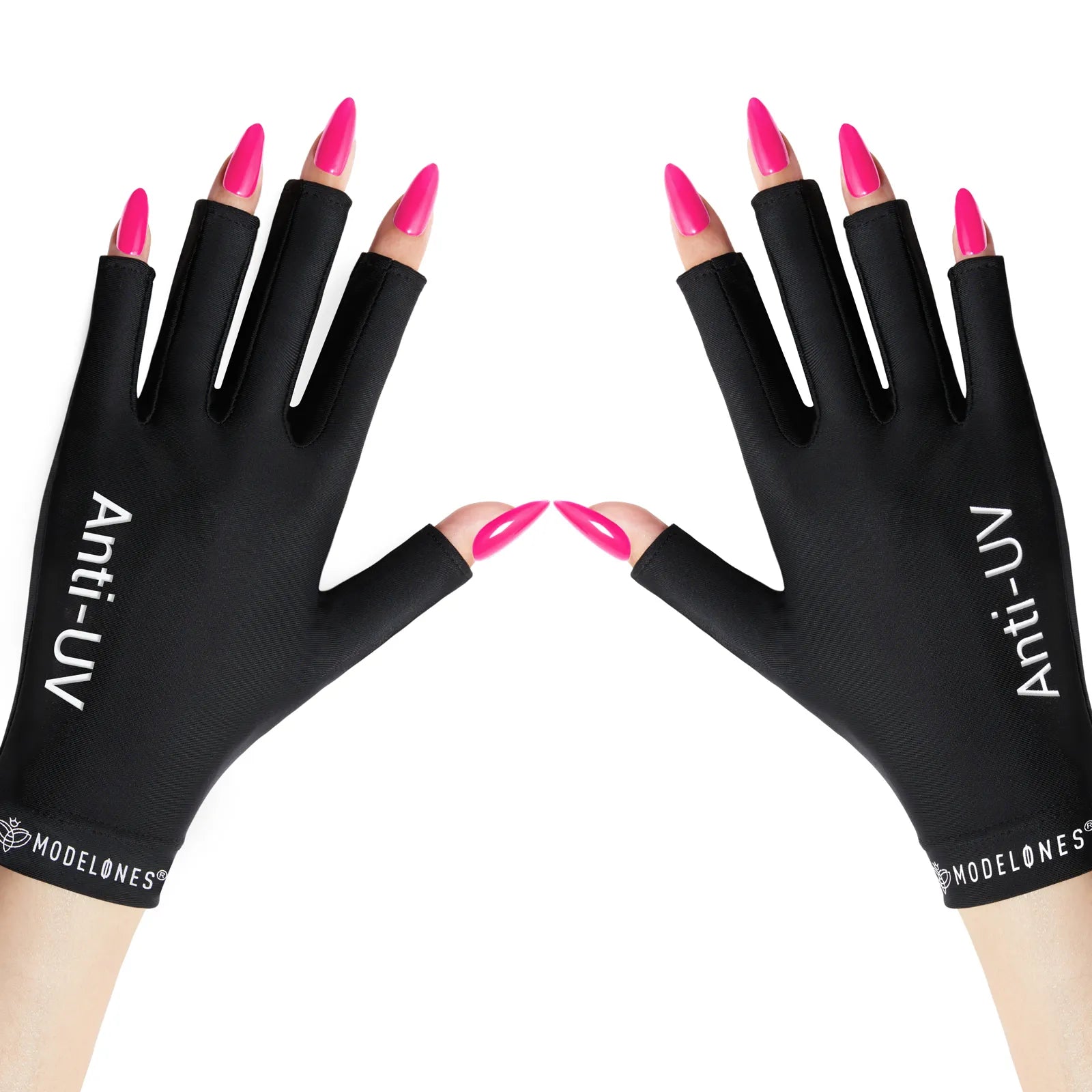 Black Anti-UV light Glove For Nails  Salon Professional UPF 99+