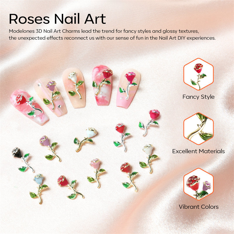 Fragrant Roses - 5 Colors Poly Nail Gel Kit - Gift for Mother's Day【Free Nail Art Gloves】