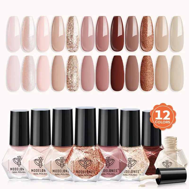Chestnut Spice - 12 Colors Nail Polish Set 5ml | Modelones – MODELONES