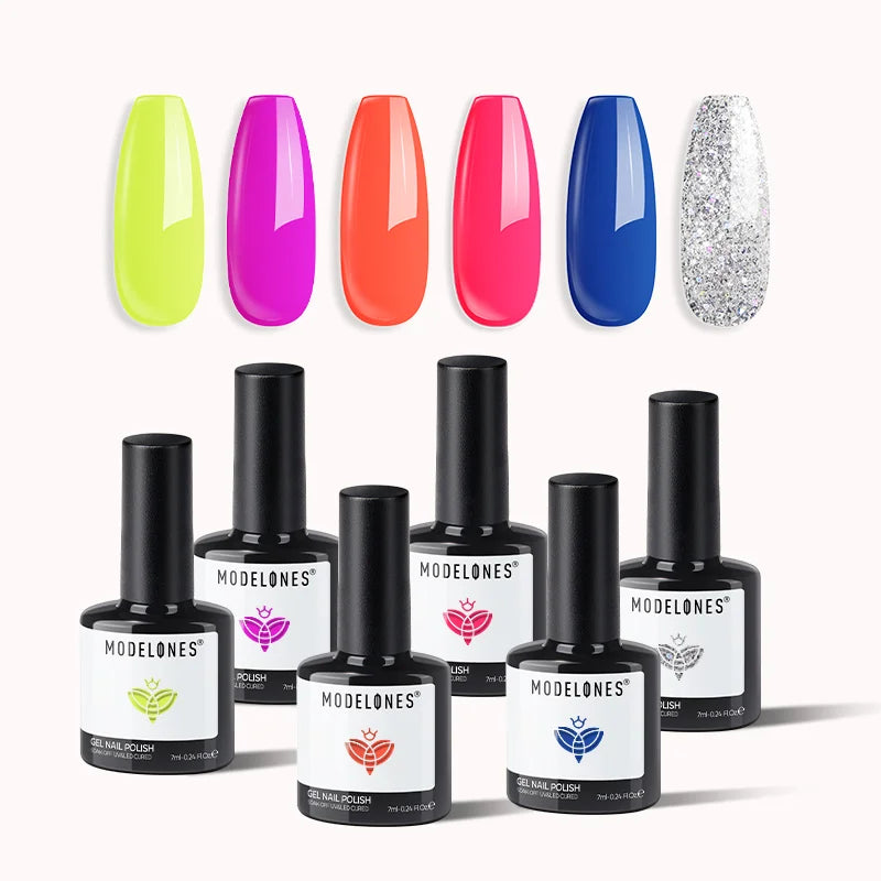 Summer Lovin' - Modelones 6 Shades Gel Nail Polish Set 7ml – MODELONES