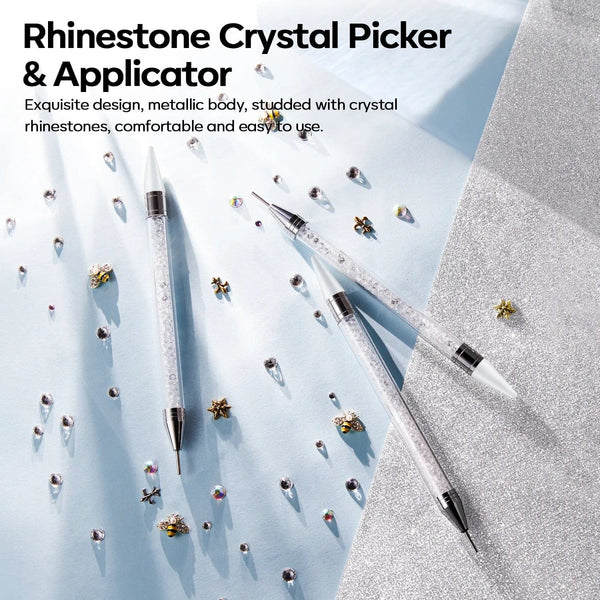 Rhinestone Picker Tool with 2 Wax Tip, 𝟐 𝐏𝐚𝐜𝐤