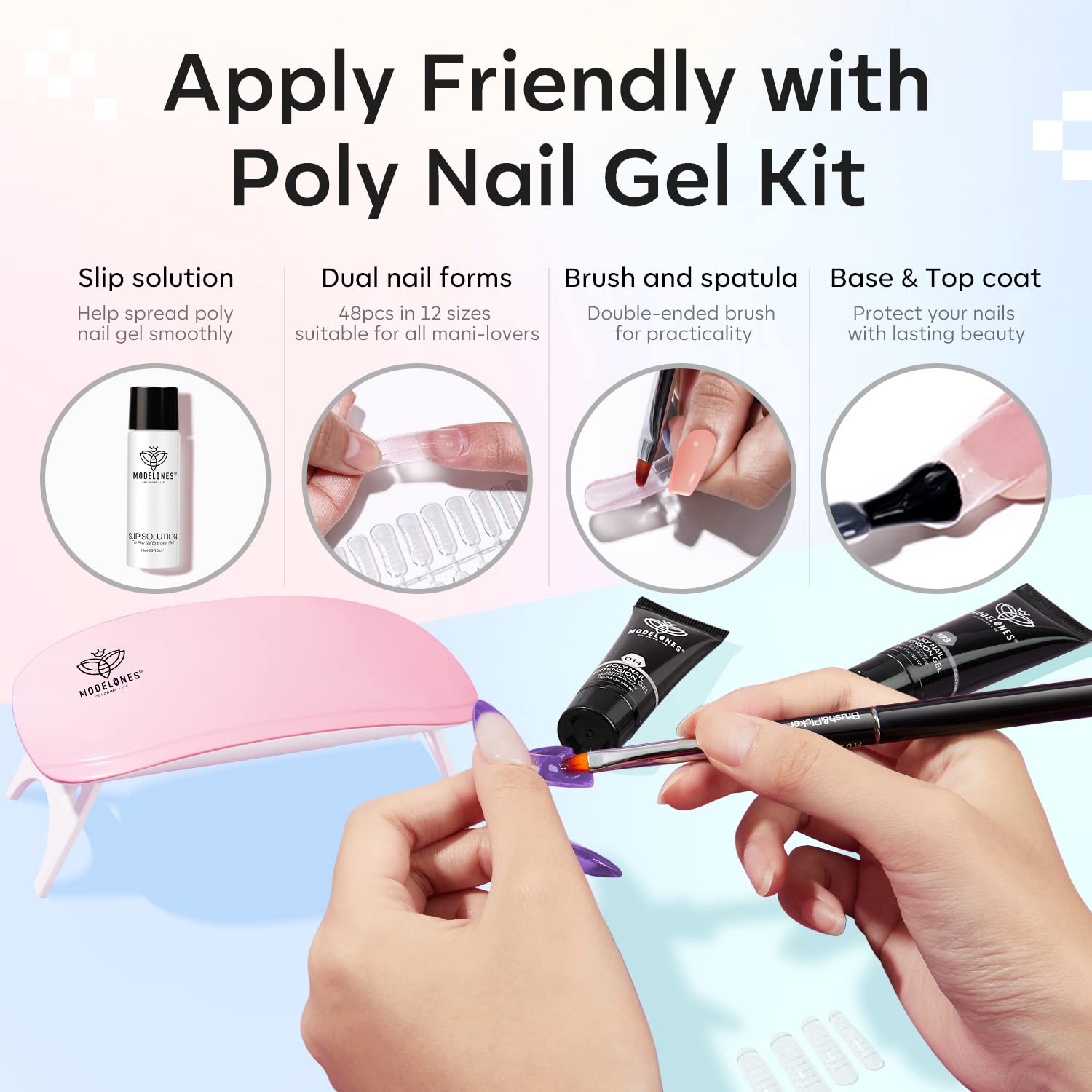 Sweet Tooth - 6 Colors Poly Nail Gel Kit【US ONLY】