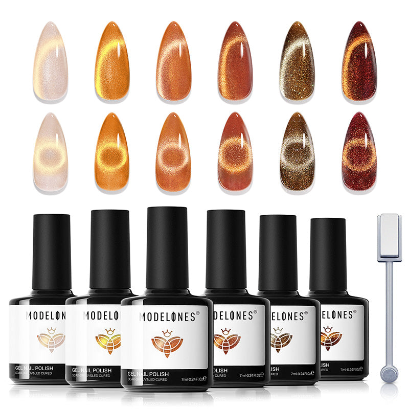 Golden Glow Gel Polish Set MODELONES #golden glow