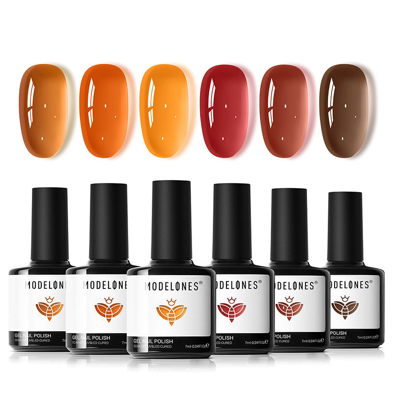 Retro Autumn Gel Polish Set MODELONES #retro autumn