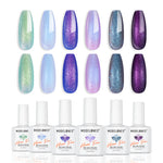 Violet Sparkle Gel Polish Set MODELONES 