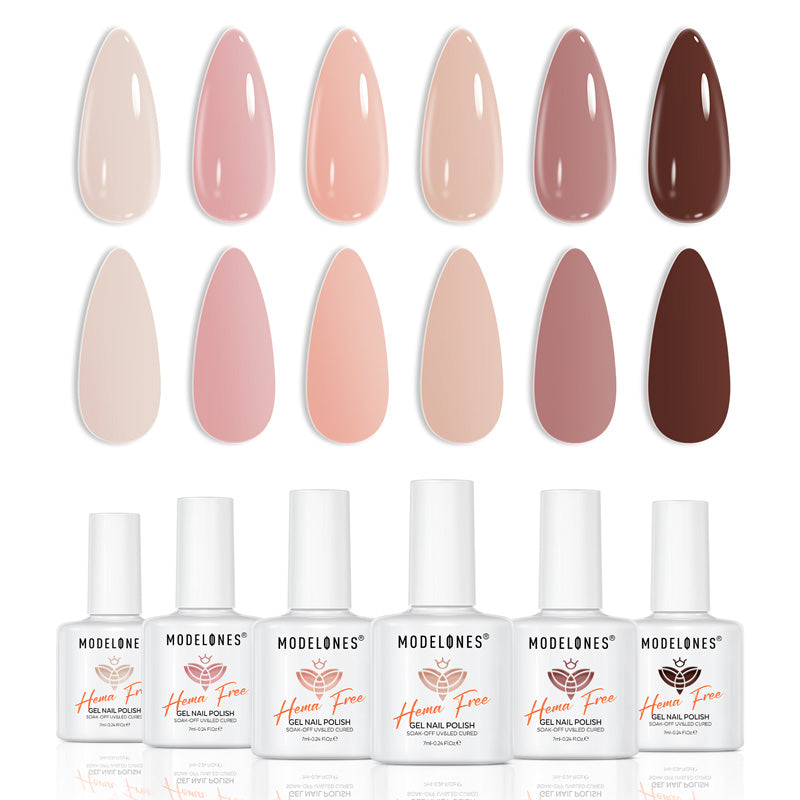 Nude Latte Gel Polish Set MODELONES 