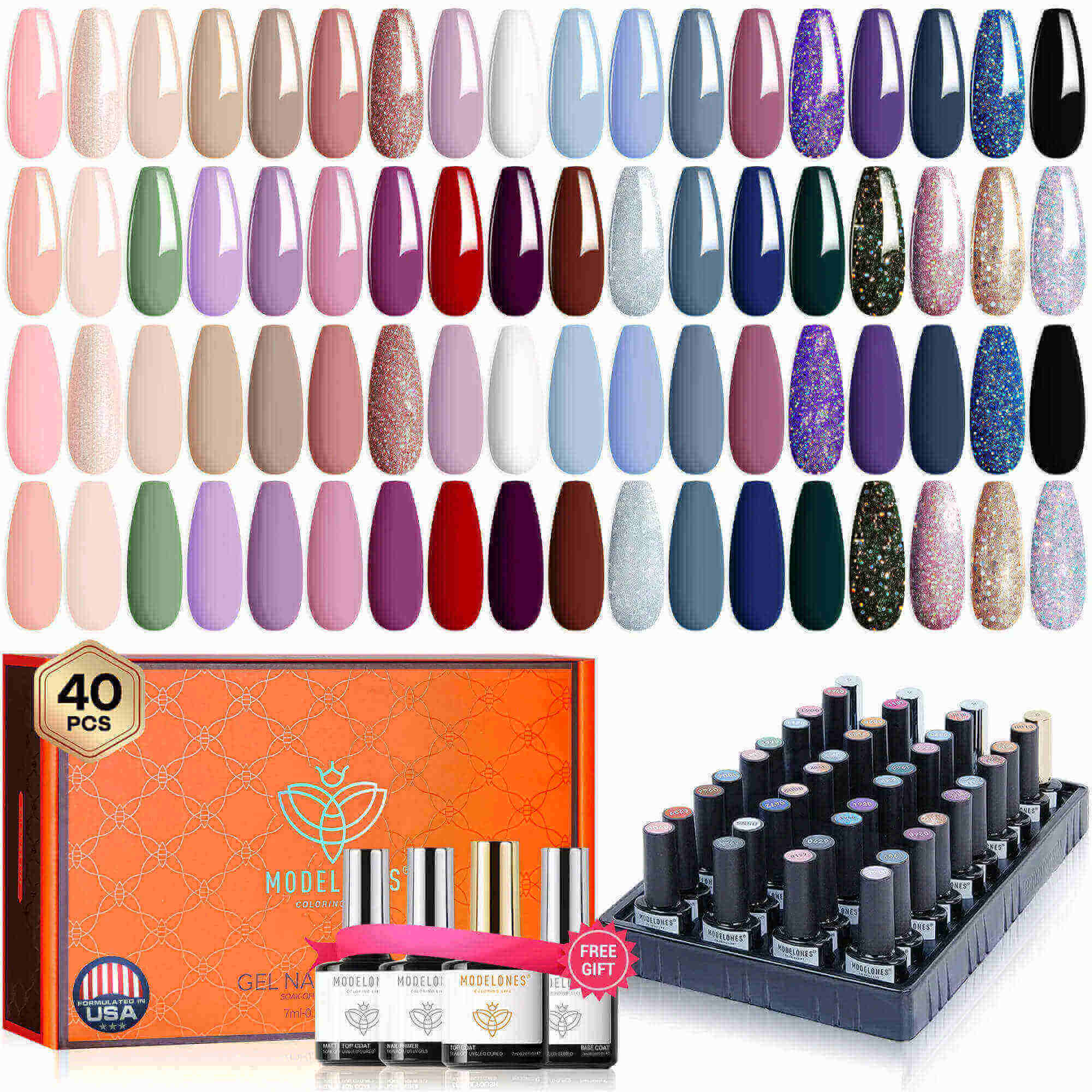 Latest Limited Edition - 40Pcs 36Colors Gel Nail Polish Set【US ONLY】