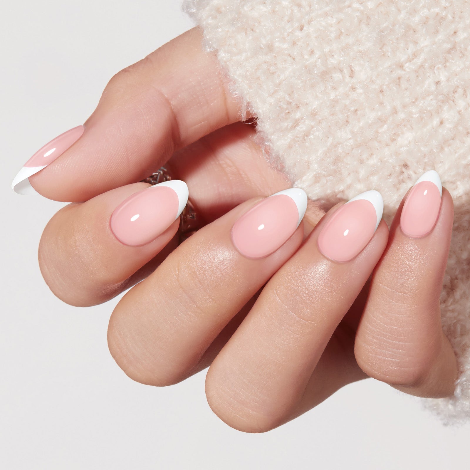Nude French press on nails MODELONES 