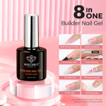 8-In-1 Blush Nude Builder Nail Gel 15ml Builder Gel MODELONES 
