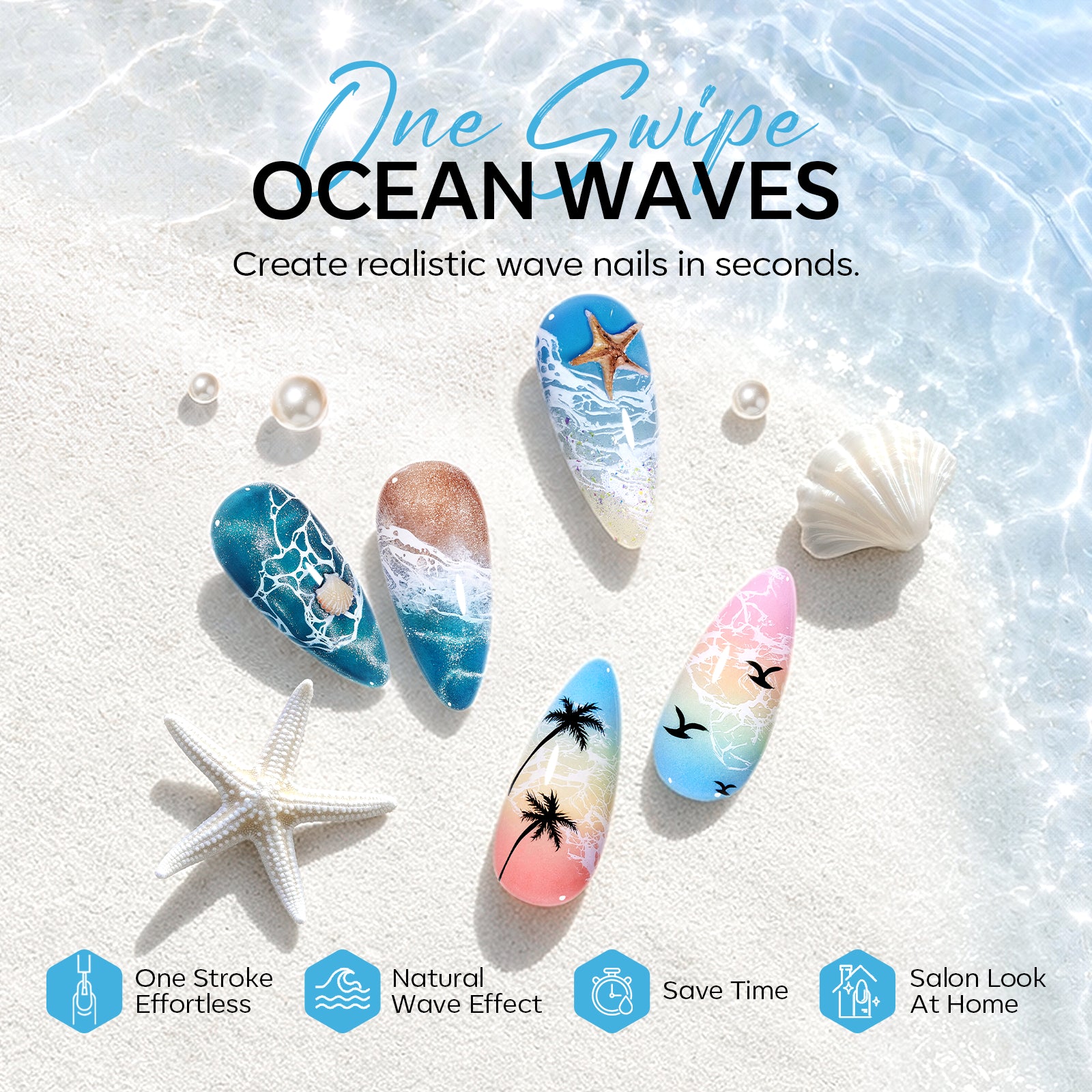 Wave Blooming Gel 15ml Nail Art MODELONES #15ml