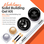 Solid Builder Gel Kit with Gold & Silver Chrome Powder Solid Builder Gel MODELONES 