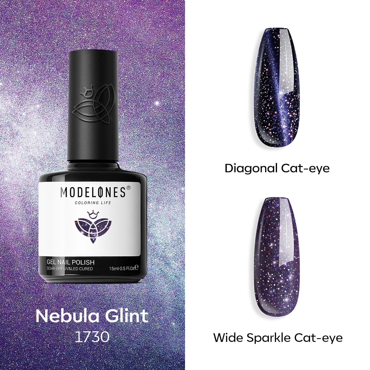 Nebula Glint - Modelones Gel Nail Polish Cat Eye Gel 15ml