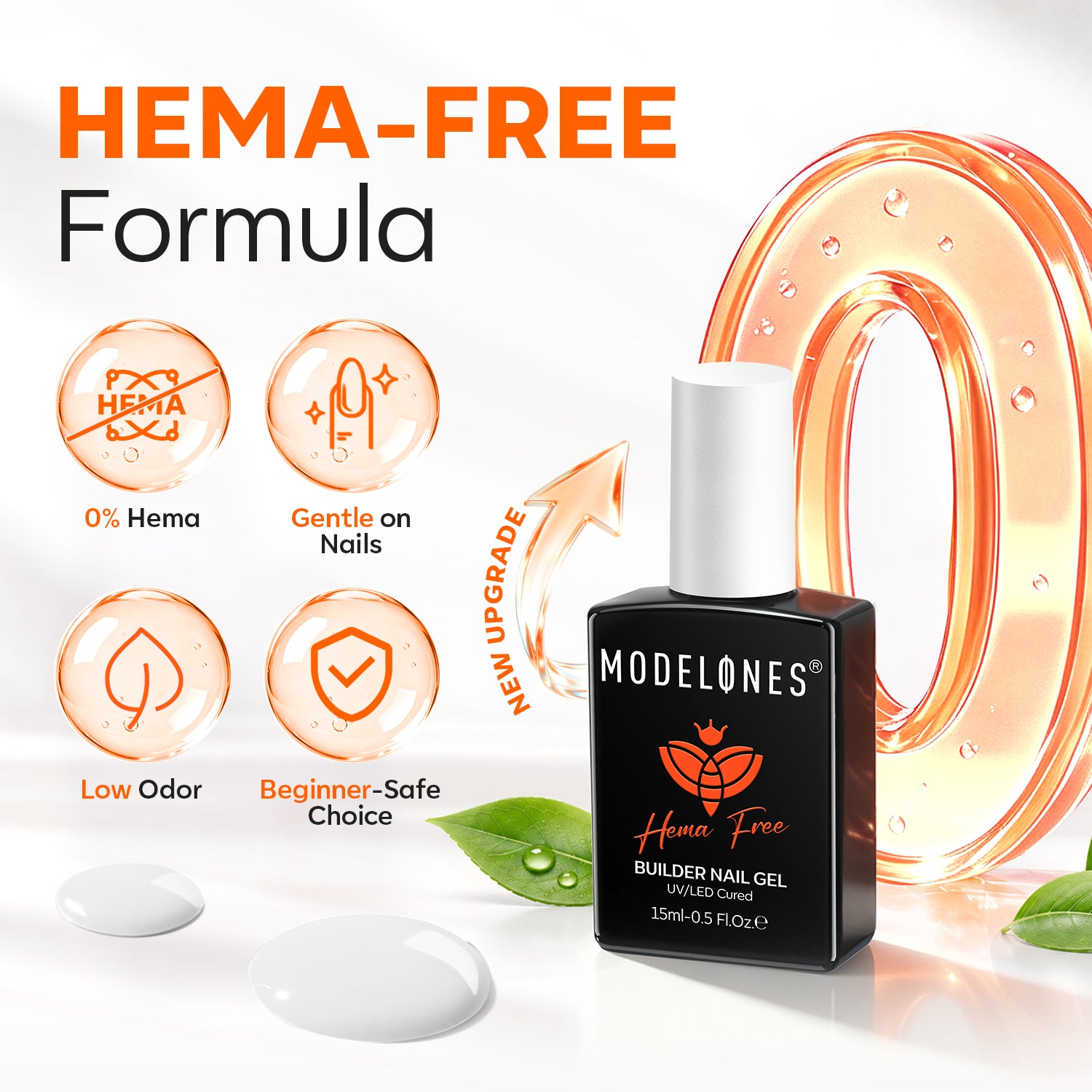 8-In-1 Cream Milk Hema-Free Builder Gel 15ml Builder Gel MODELONES 