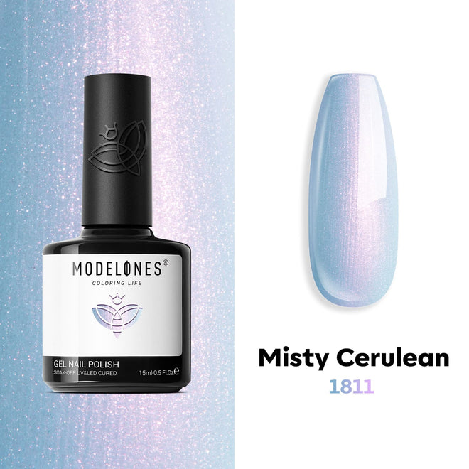 Misty Cerulean - Modelones Gel Nail Polish Mermaid Gel 15ml