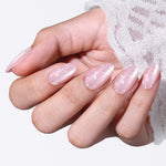 Pink Milky Dots press on nails MODELONES 
