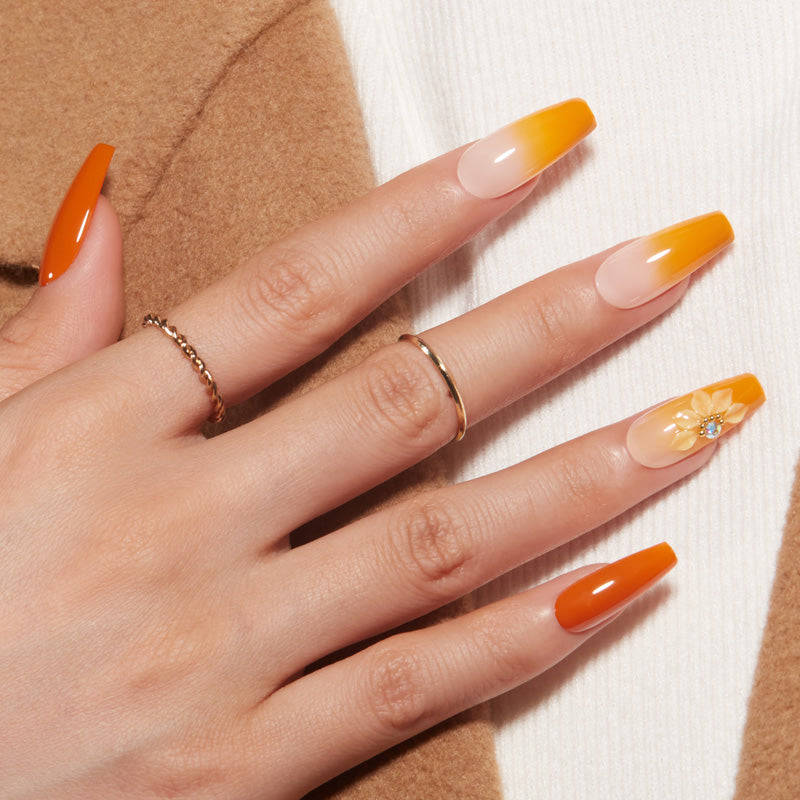 Pumpkin Glow Gel Polish Set MODELONES #pumpkin glow