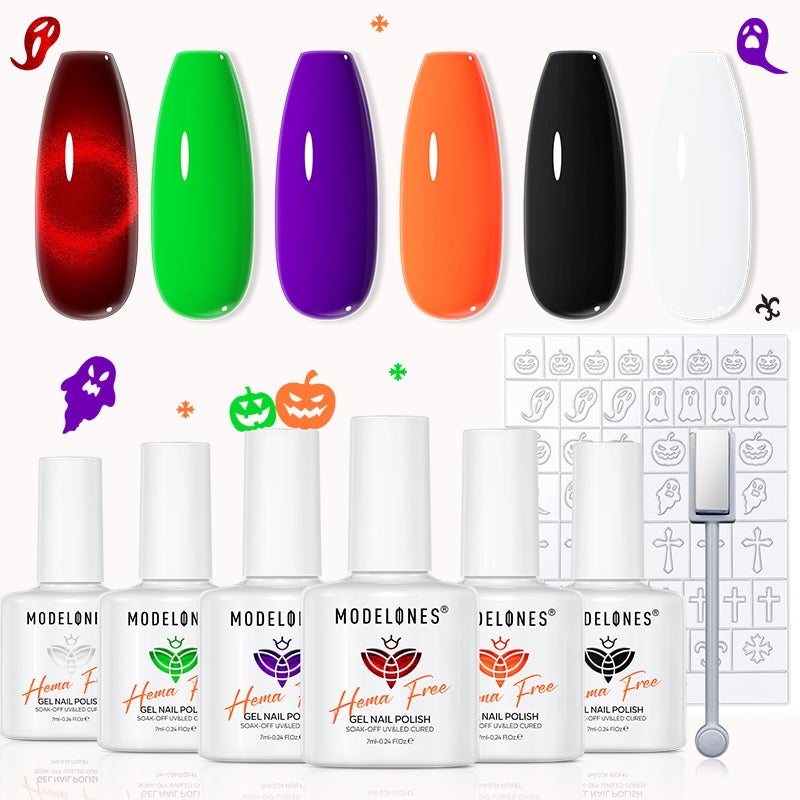 Spooky Hues Gel Polish Set MODELONES #spooky hues