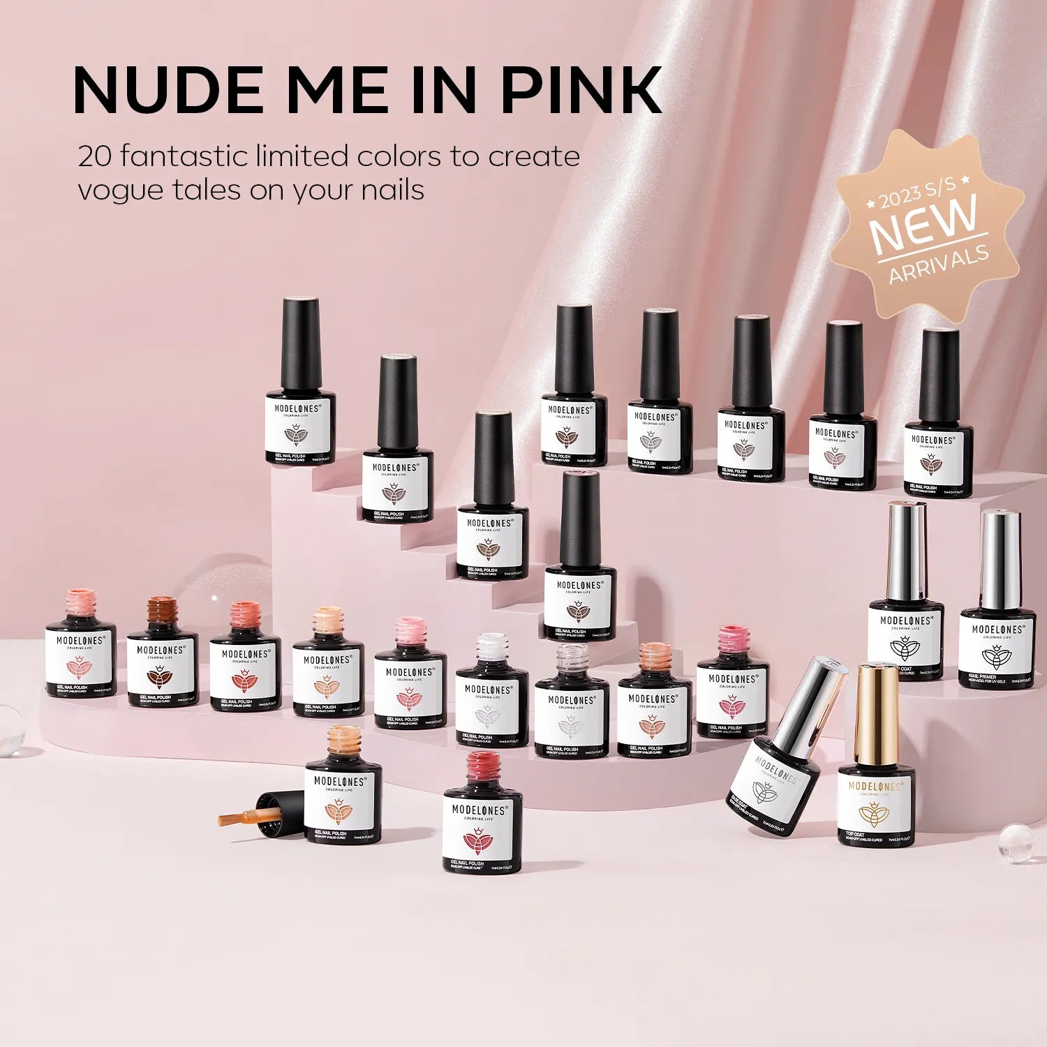 Me in Pink - 24Pcs 20Colors Gel Nail Polish Kit【US ONLY】