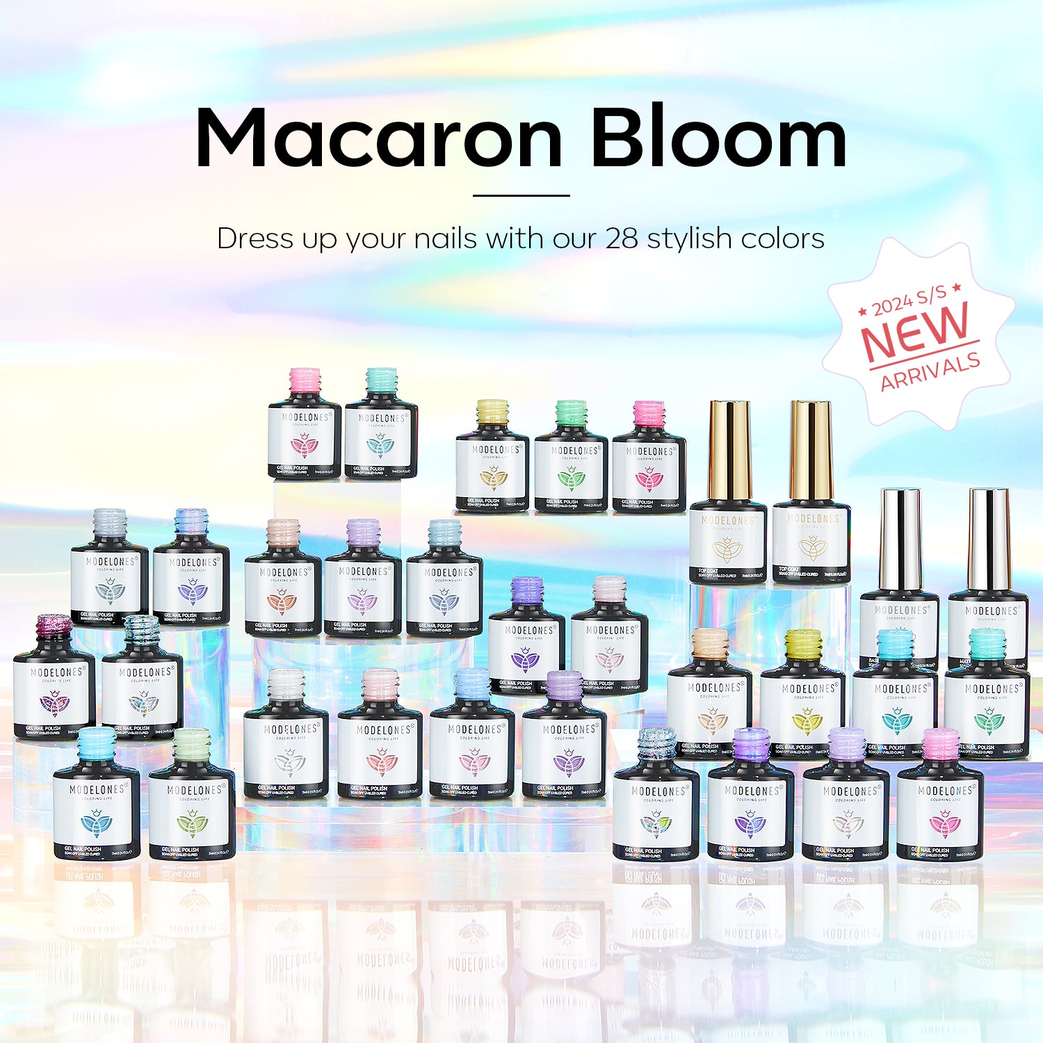 Maracon Bloom- 33Pcs 28 Colors Gel Nail Polish Kit 【US/EU ONLY】