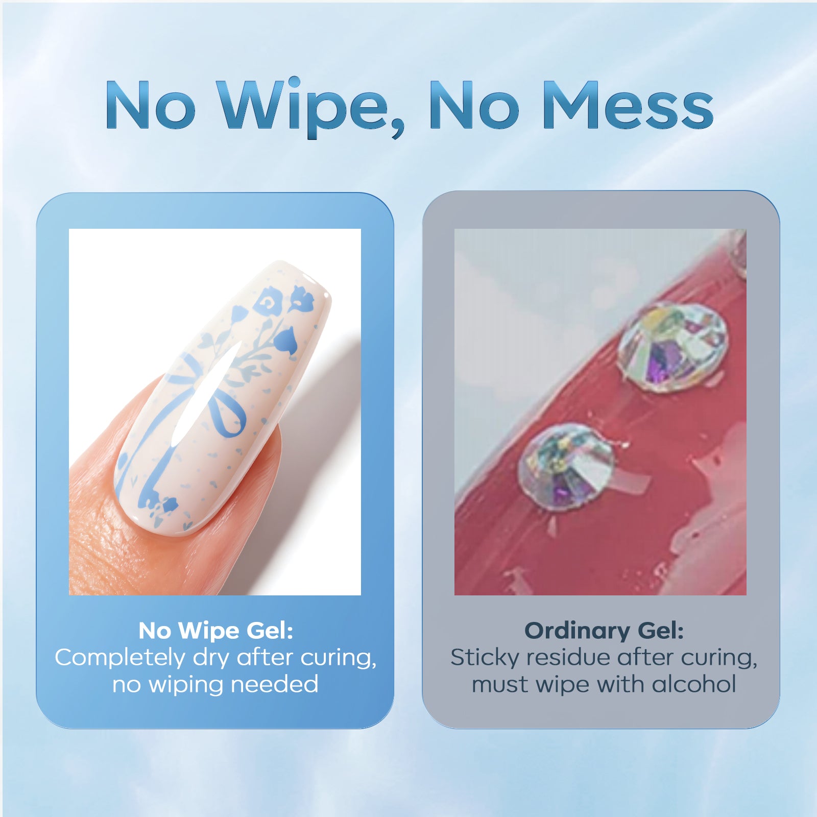 10-in-1 No Wipe Nail Glue For Tips Duo 15ml Nail Glue MODELONES #1pc