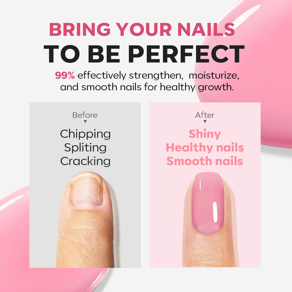 Blush Nude 8-in-1 Functional Nail Repair Strengthener Nail Care MODELONES 