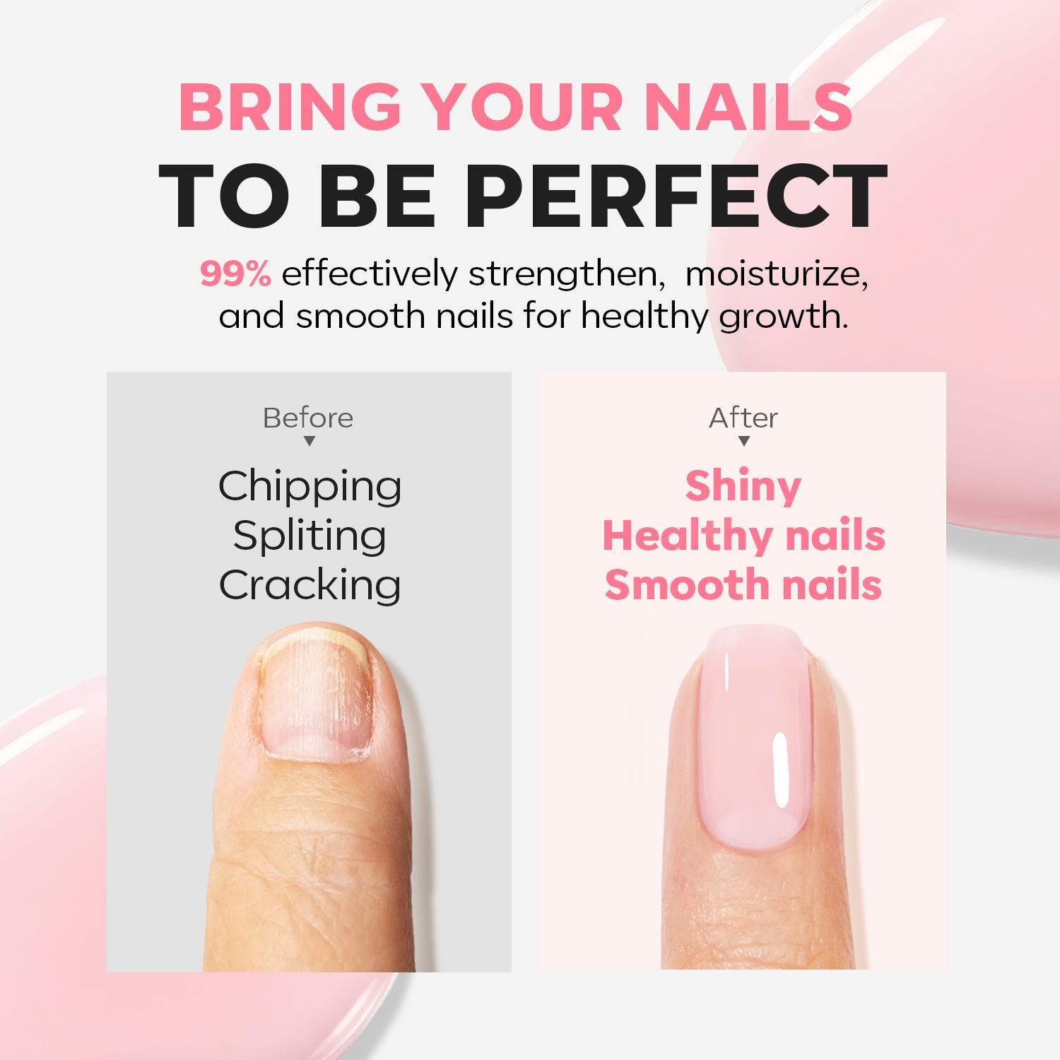 Bare Blush 8-in-1 Functional Nail Repair Strengthener Nail Care MODELONES 