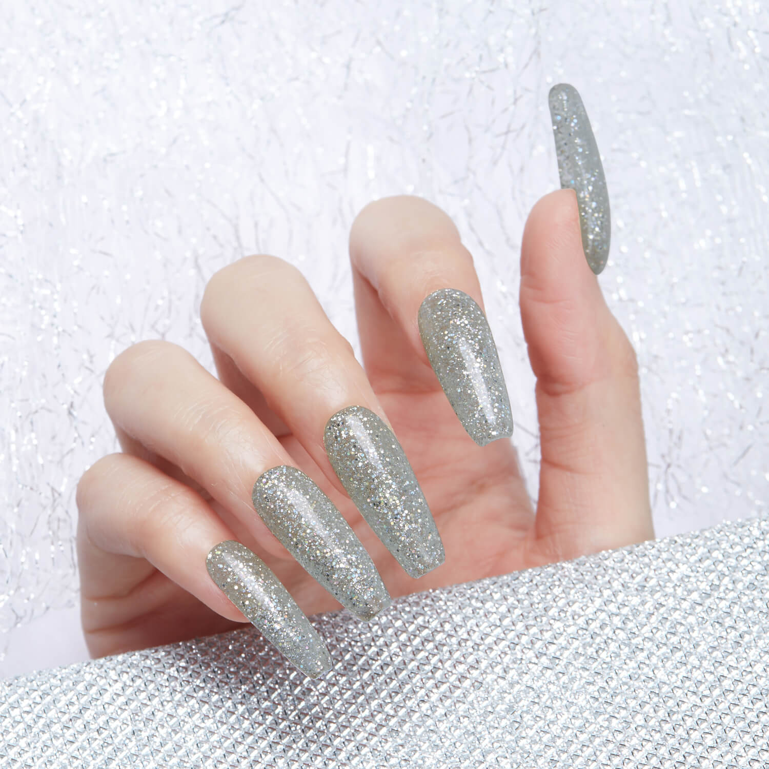 Radiant Silver - Poly Nail Gel  (15g)