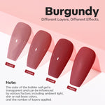 8-In-1 Wine Red Builder Nail Gel 15ml Builder Gel MODELONES 