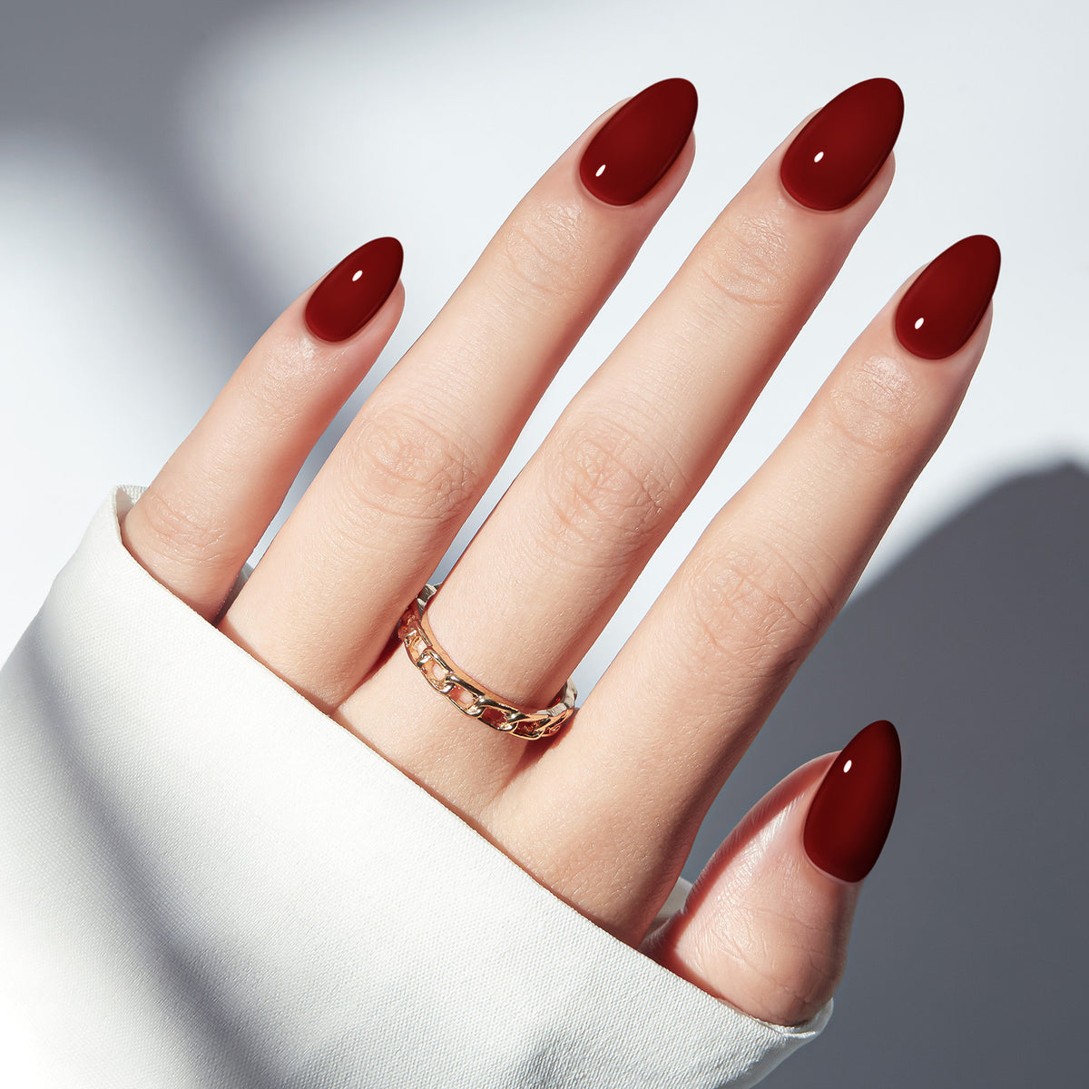Classic Burgundy press on nails MODELONES 