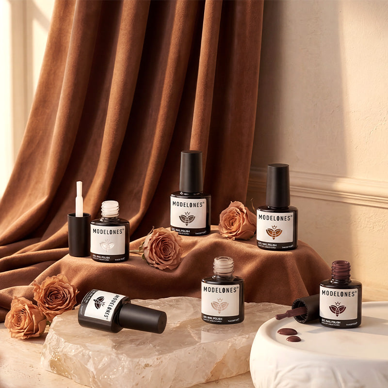 Neutral Cocoa Gel Polish Set MODELONES #neutral cocoa
