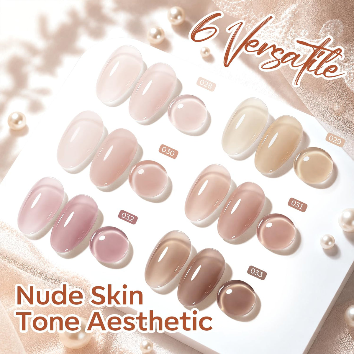 Nude Rubber Base Coat Set