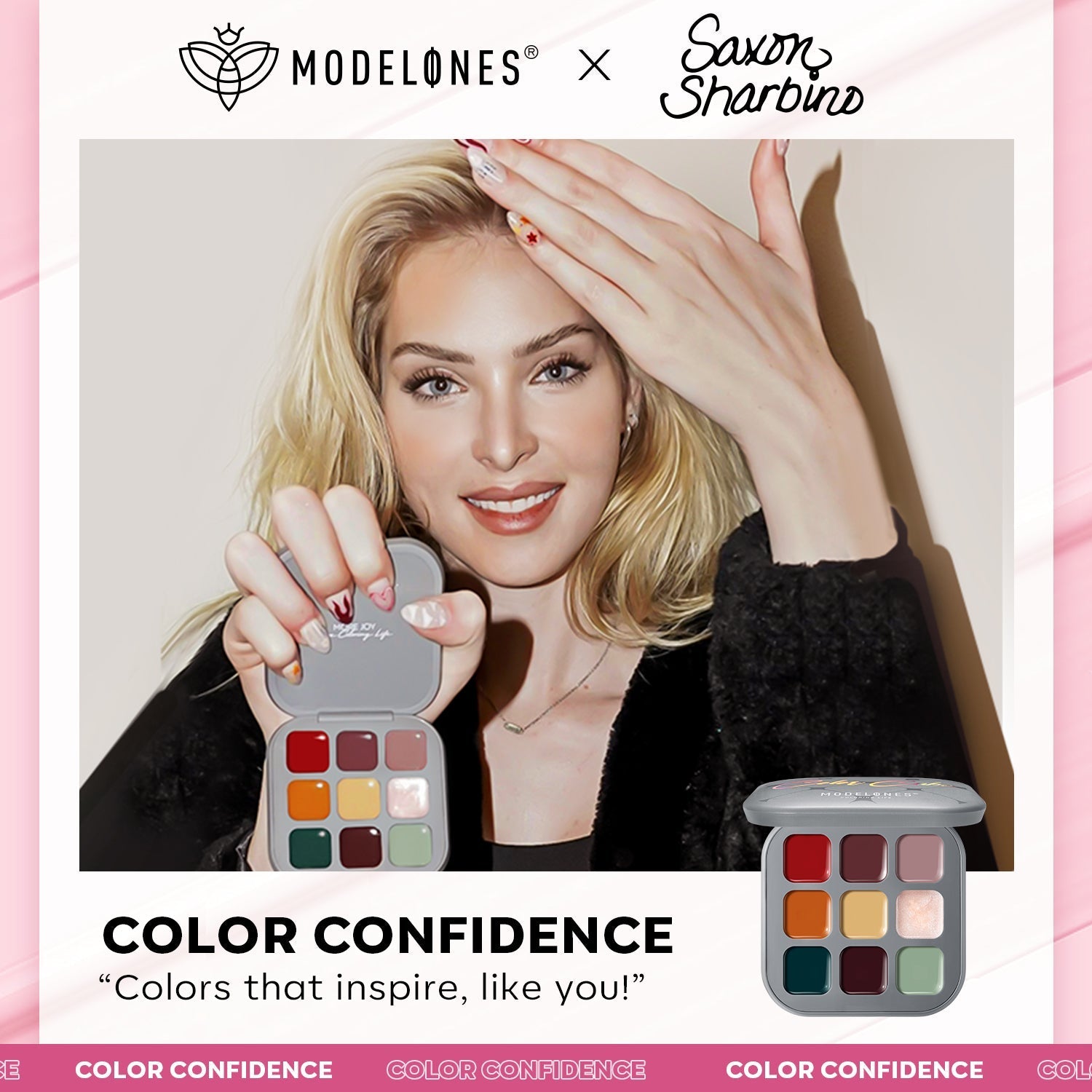 Celebrity Collab Collection - 27 Shades Solid Cream Gel Polish Color Cube Kit With Nail Lamp