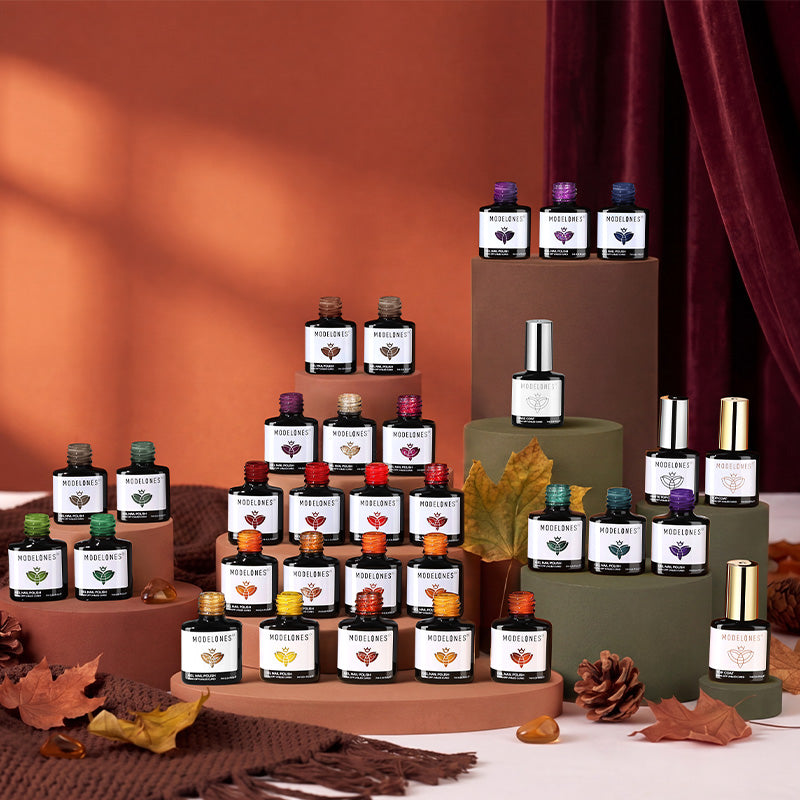 Fall Palette 28 Colors Gel Nail Polish Kit  MODELONES 