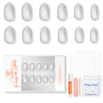 Silver Shimmer press on nails MODELONES 