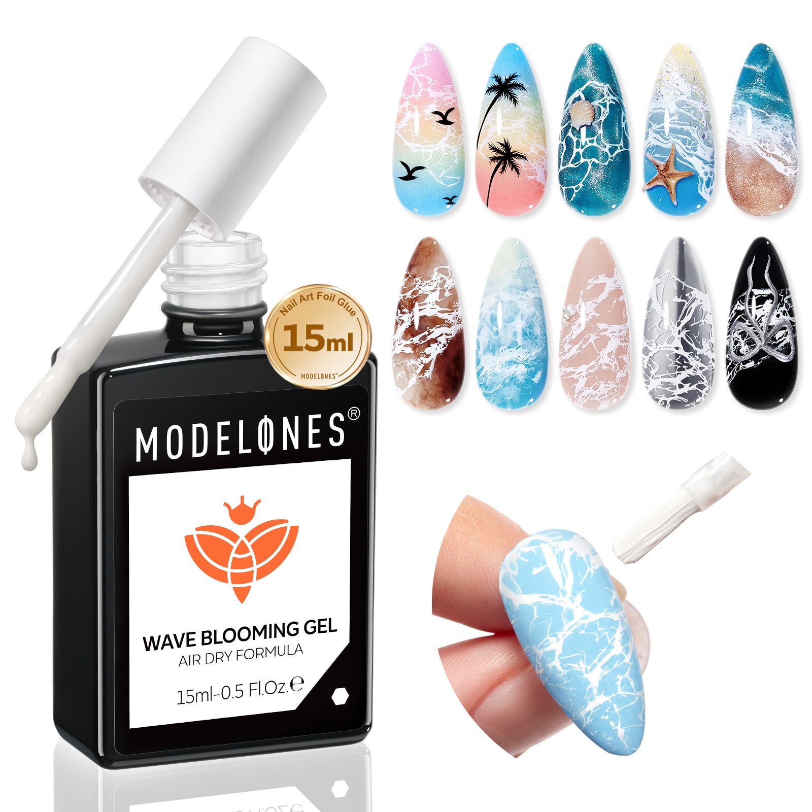 Wave Blooming Gel 15ml Nail Art MODELONES #15ml