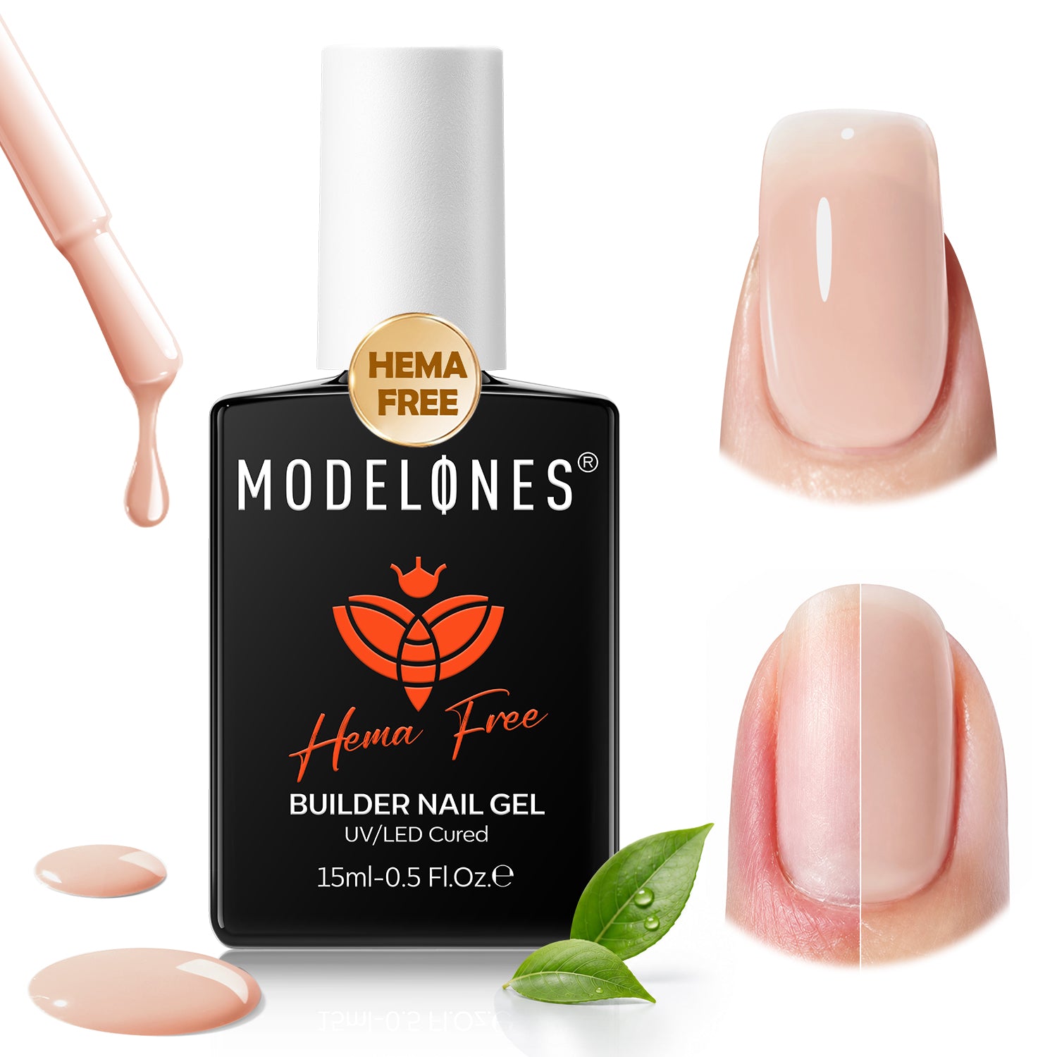 8-In-1 Sand Nude Hema-Free Builder Gel 15ml Builder Gel MODELONES #sand nude