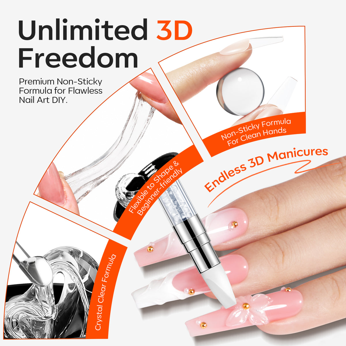 Non-Stick Hands Solid Builder Gel 15g Solid Builder Gel MODELONES 