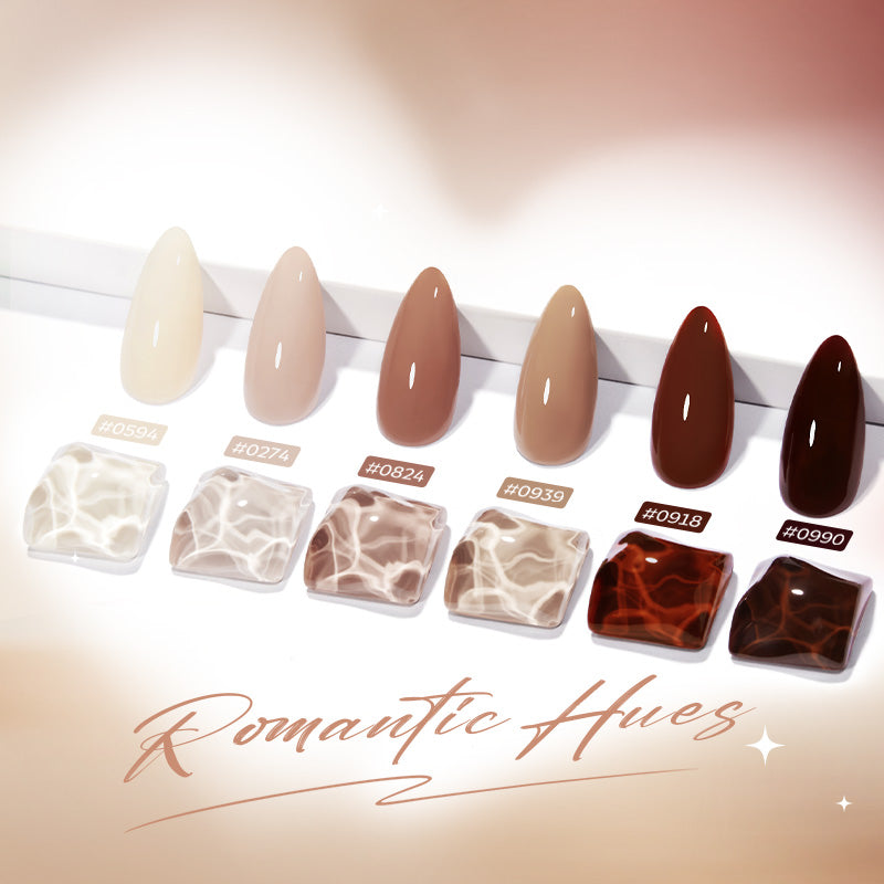 Neutral Latte Gel Polish Set MODELONES #neutral latte