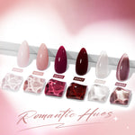 Blush Merlot Gel Polish Set MODELONES 