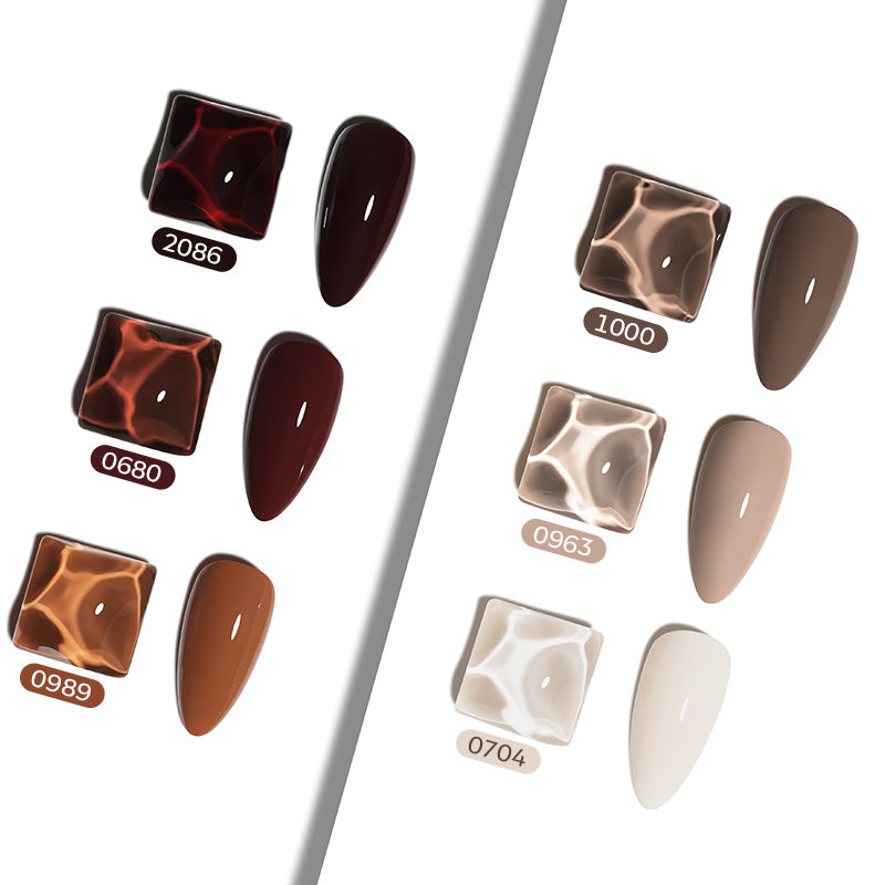 Neutral Cocoa Gel Polish Set MODELONES #neutral cocoa