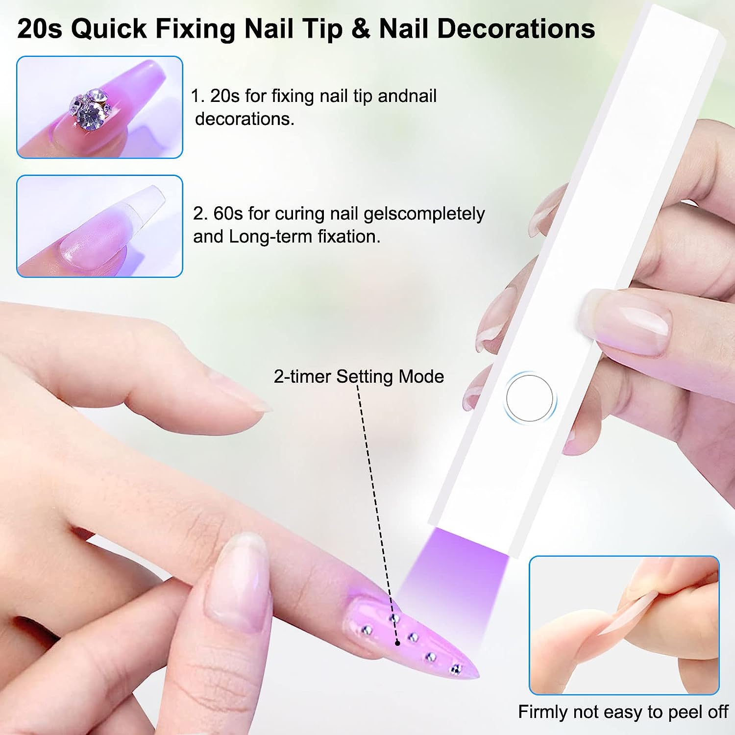 Modelones Handheld UV Light for Gel Nails