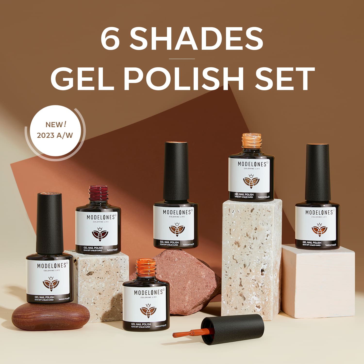 6 Shades Gel Nail Polish Set Collection