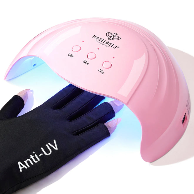 Anti-UV light Glove With 48W Nail Lamp For Nails Salon Professional UPF 99+ US Standard