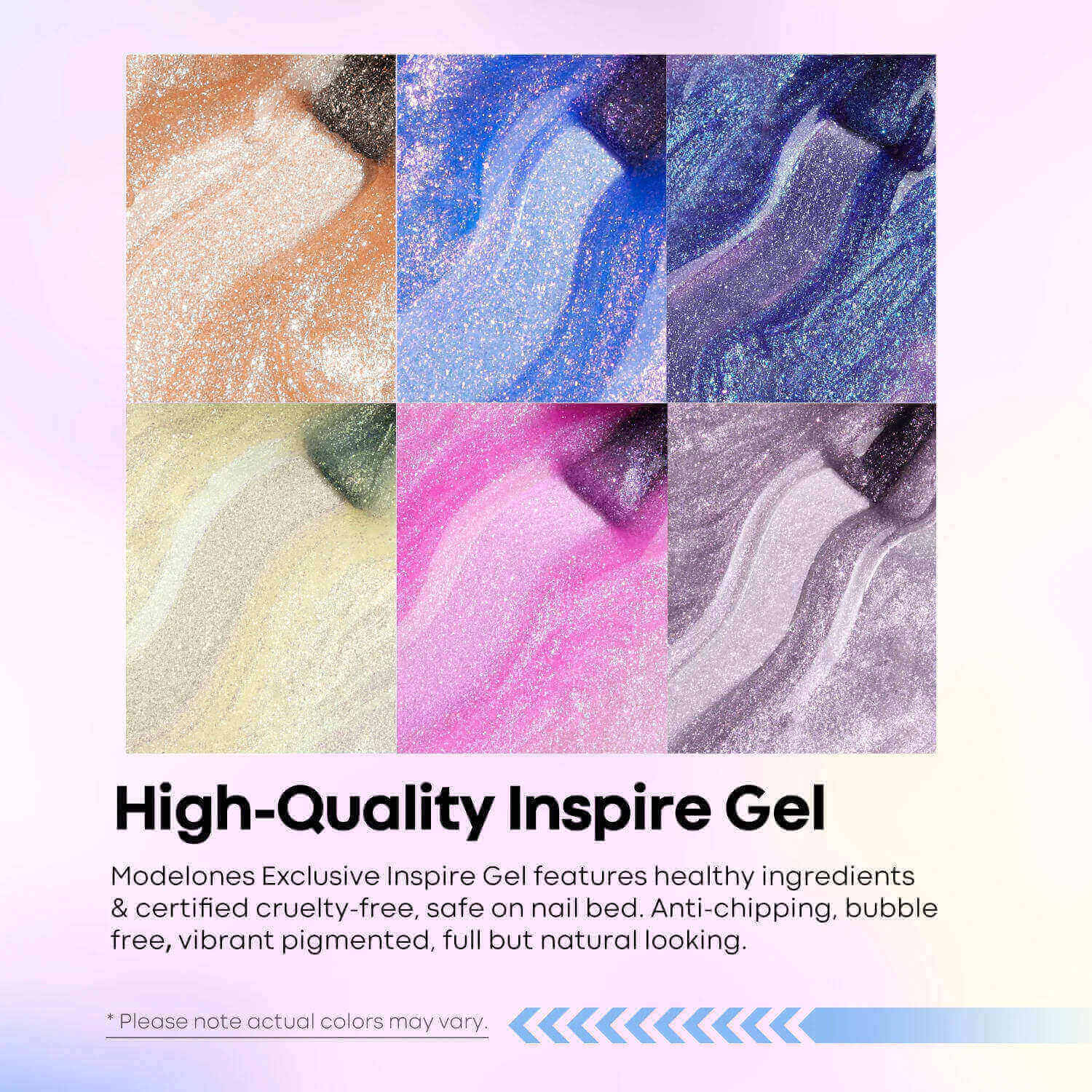 Enchanted Hues - 6 Colors Gel Nail Polish Kit