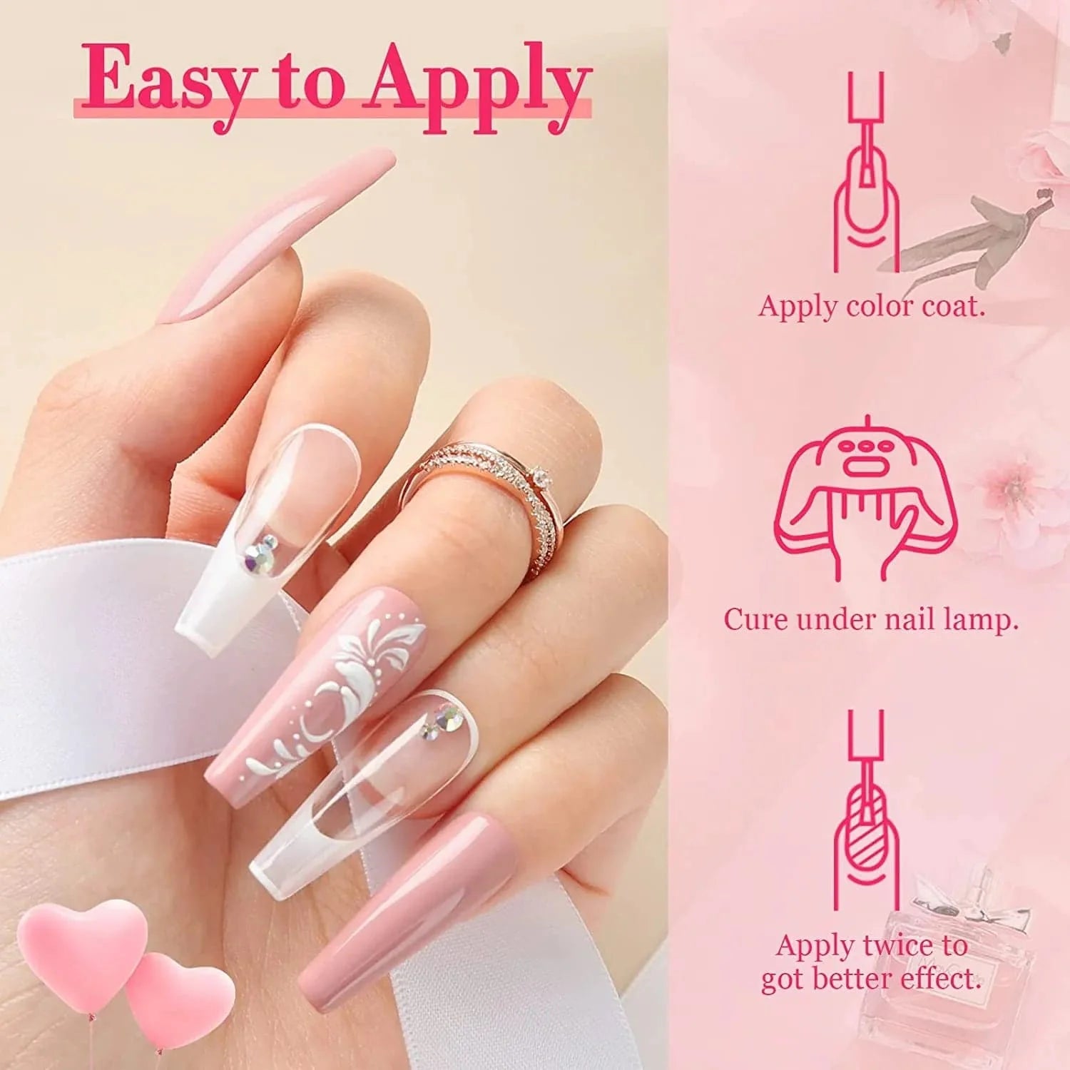 All About Pink - 6 Colors Gel Nail Polish Kit【US ONLY】