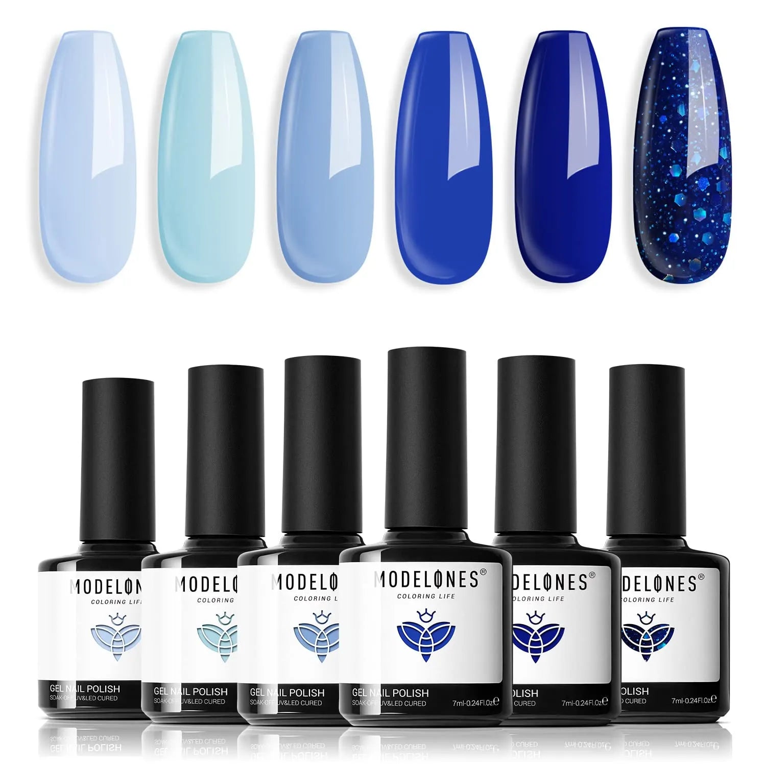 Color Fx Cocktail Blue Duochrome Nail Polish Colors 135 - Felisha
