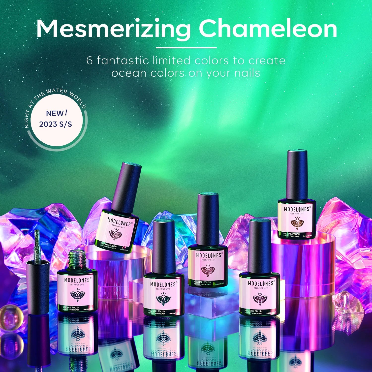 Mesmerizing Chameleon - 6 Colors Gel Nail Polish Kit