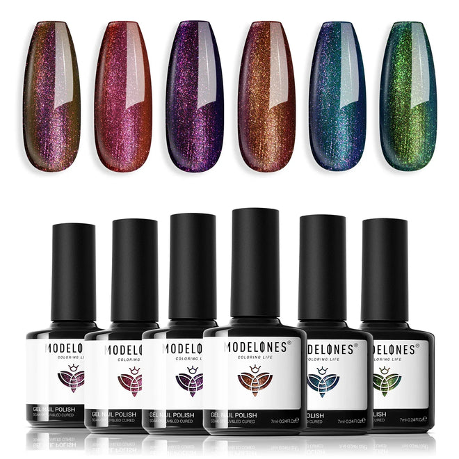 Mesmerizing Chameleon - 6 Shades Gel Nail Polish Set