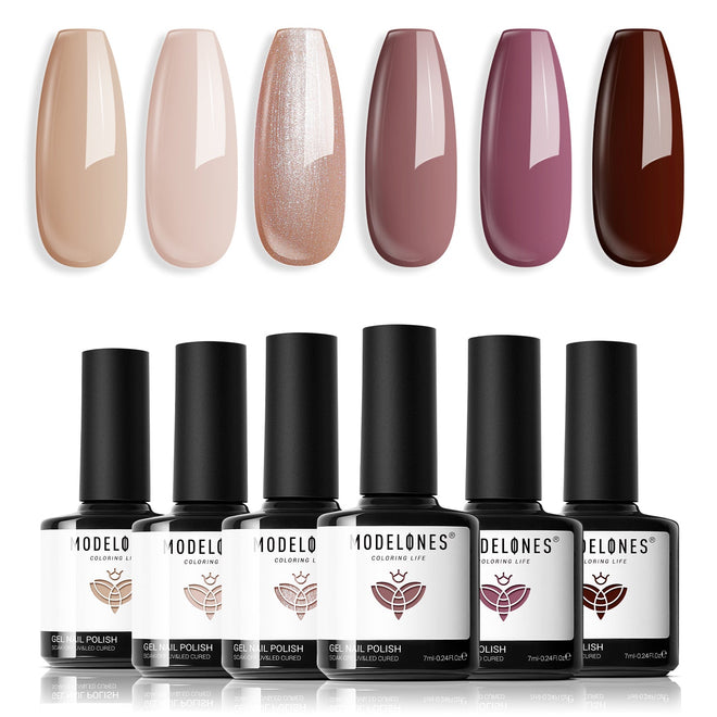 Grace Garden - 6 Colors Gel Nail Polish Set