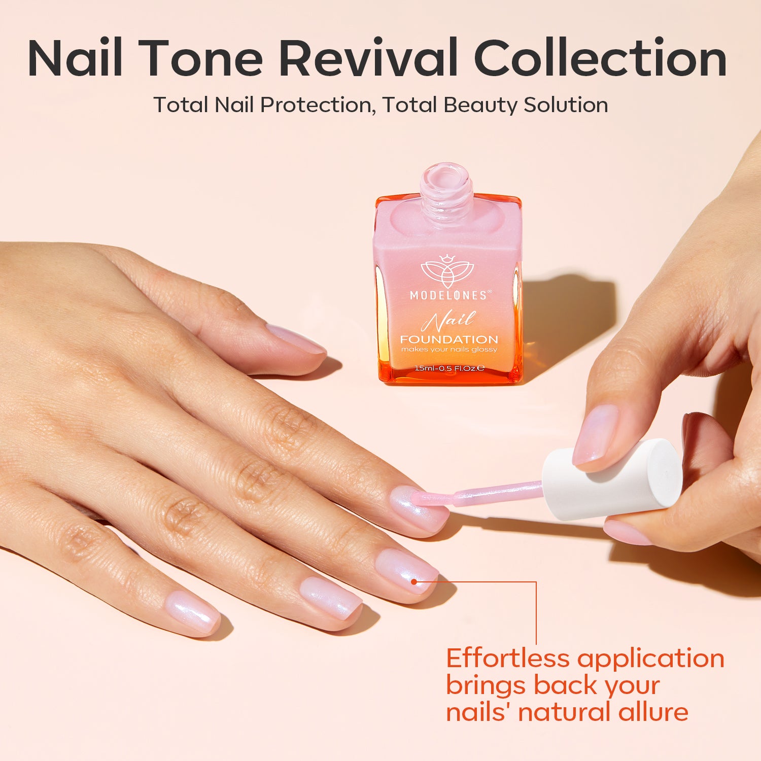 Modelones Nail Foundation - Bubble Pink【US ONLY】